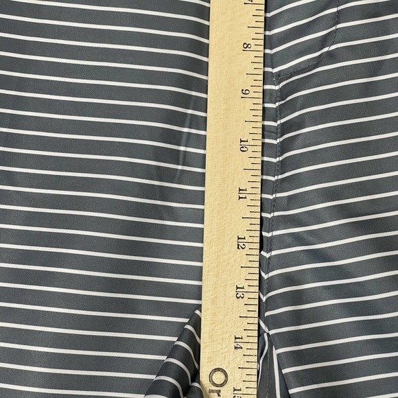 Tattoo Golf Shorts Adult 44 Gray Striped Golf Golfing Performance Logo Mens NWOT - Picture 5 of 14